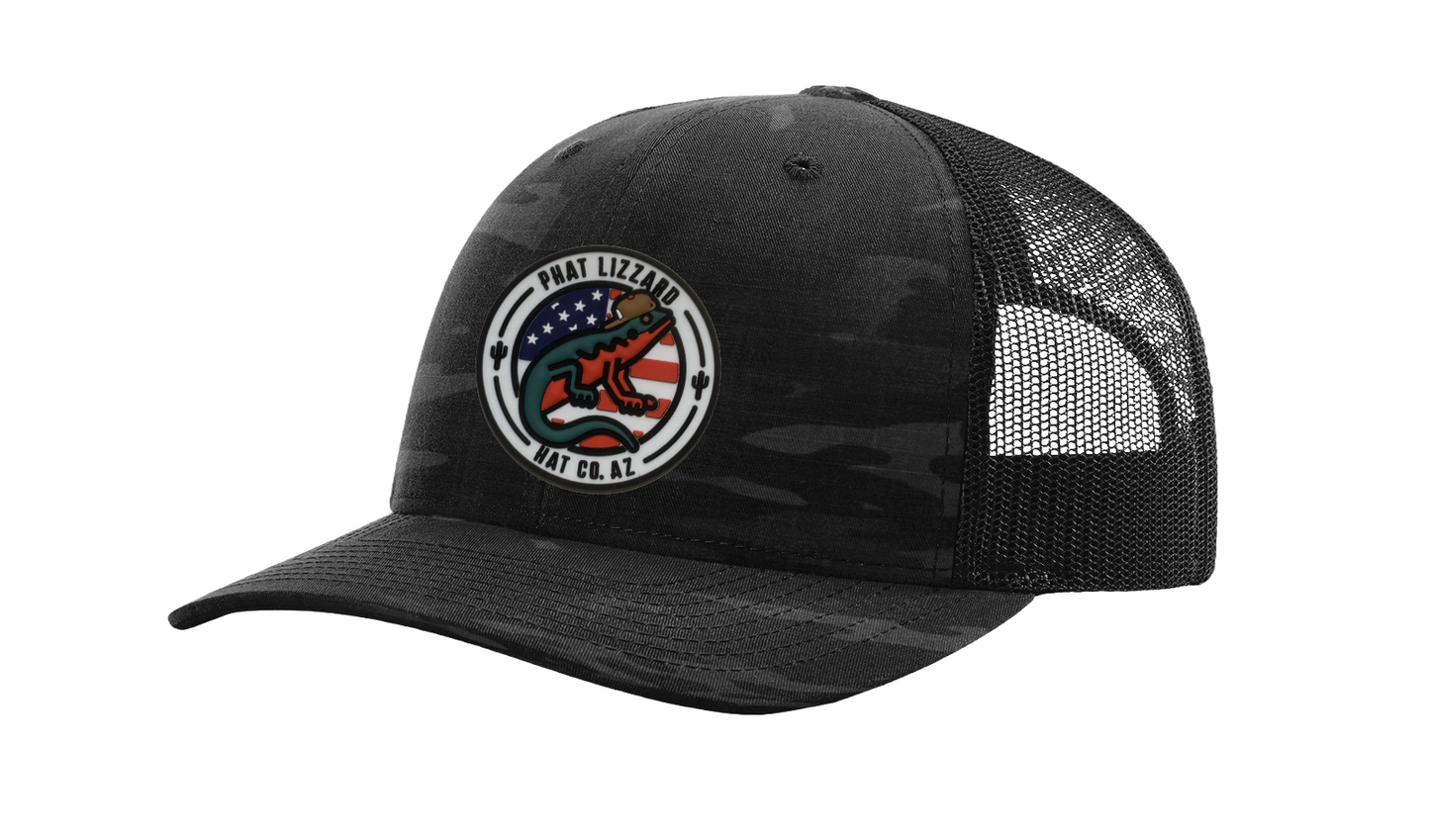 112PT Tactical Snapback - Black Camo - Desert Patriot