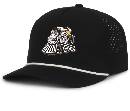 OC551pf Performance Snapback - Black/white - Bogey Train