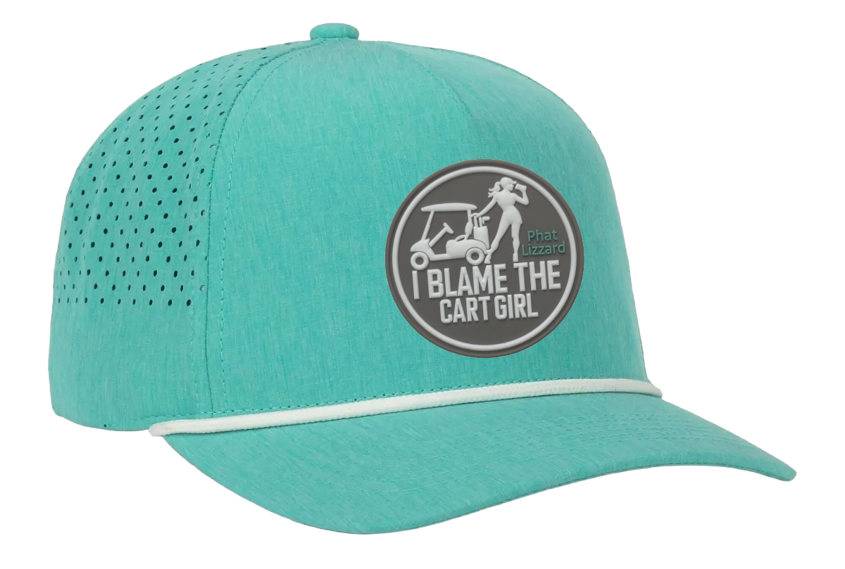 OC551pf Performance Snapback - Heather Teal - Cart Girl