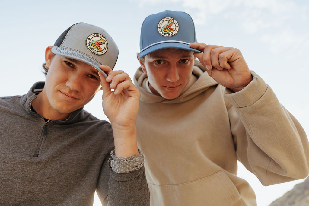 112 Snapback Trucker Mesh - Heather Grey/Black - Phat Lizzard