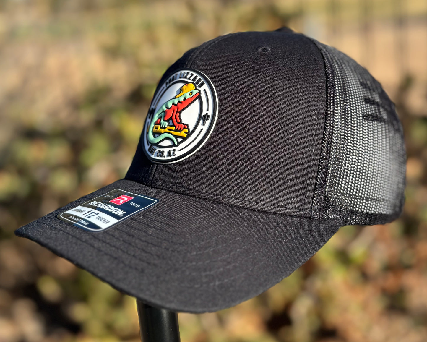 112 Snapback Trucker Mesh - Black - Phat Lizzard