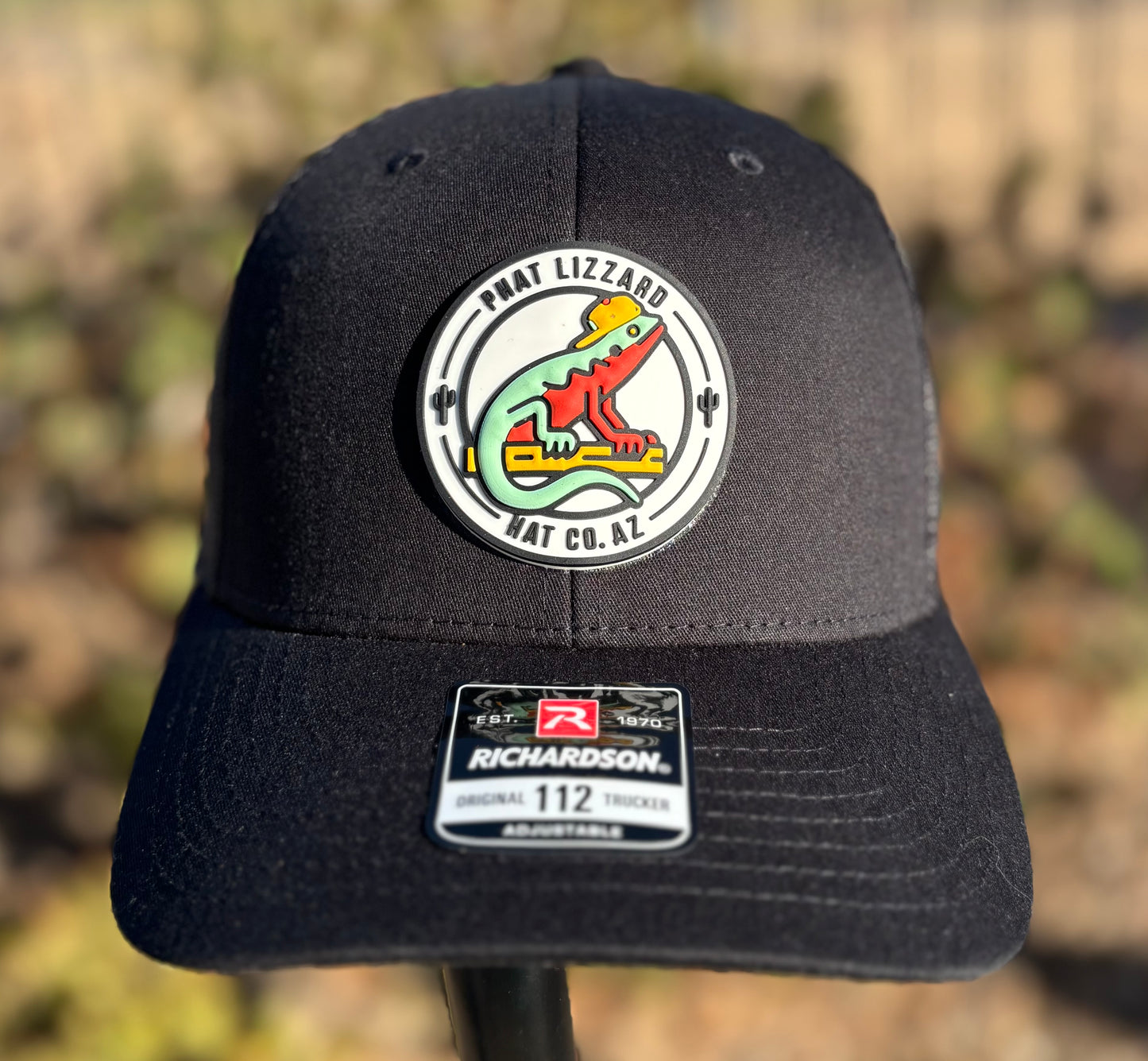 112 Snapback Trucker Mesh - Black - Phat Lizzard