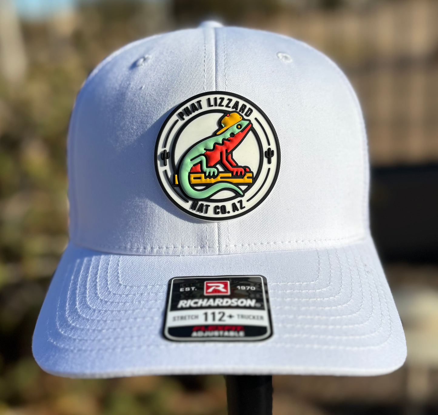 112 Snapback Trucker Mesh - White - Phat Lizzard