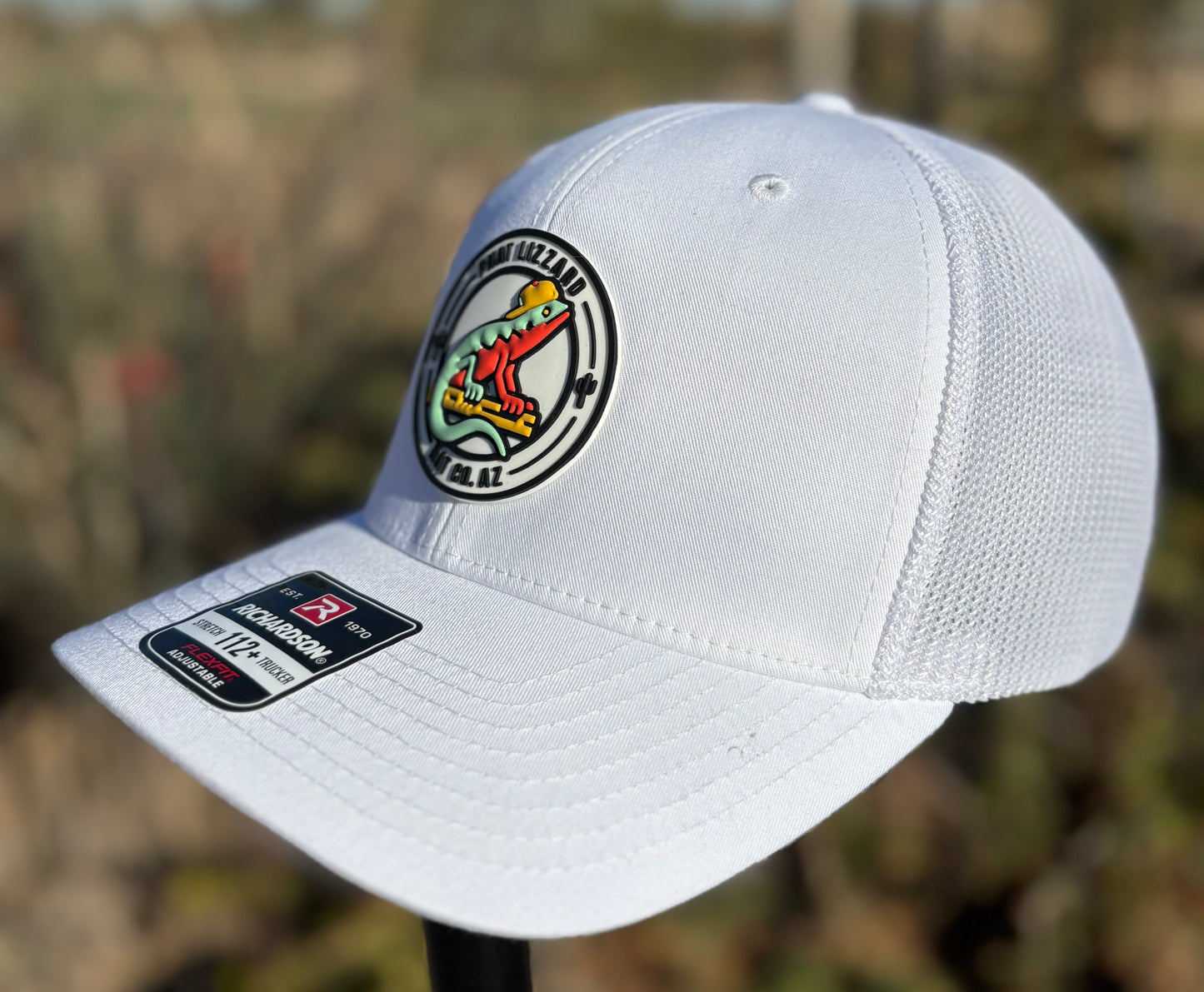 112 Snapback Trucker Mesh - White - Phat Lizzard