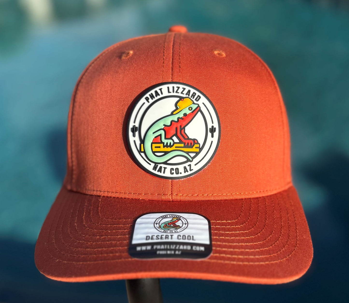 312 Solid Twill Trucker Hat - Dark Orange - Phat Lizzard