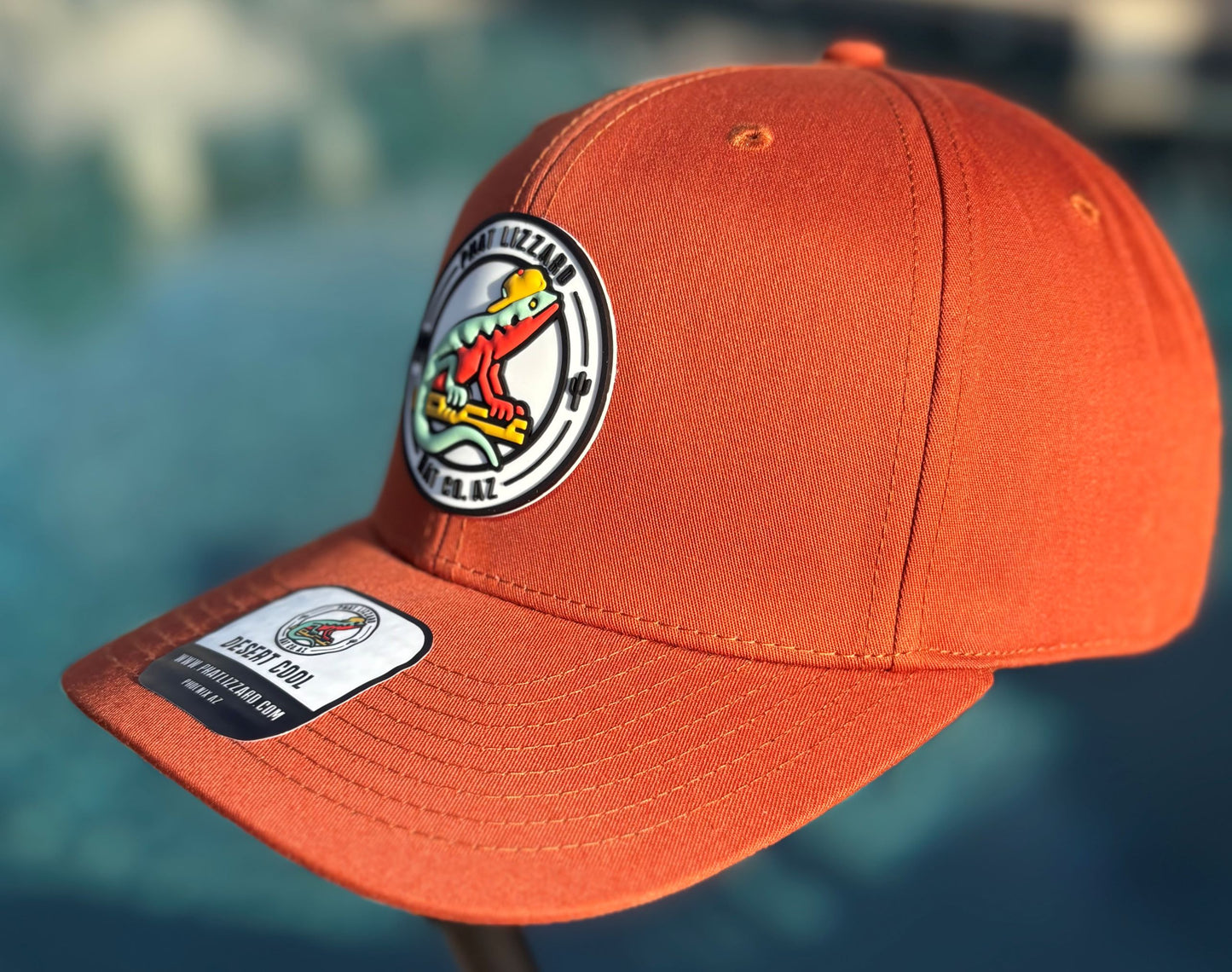 312 Solid Twill Trucker Hat - Dark Orange - Phat Lizzard