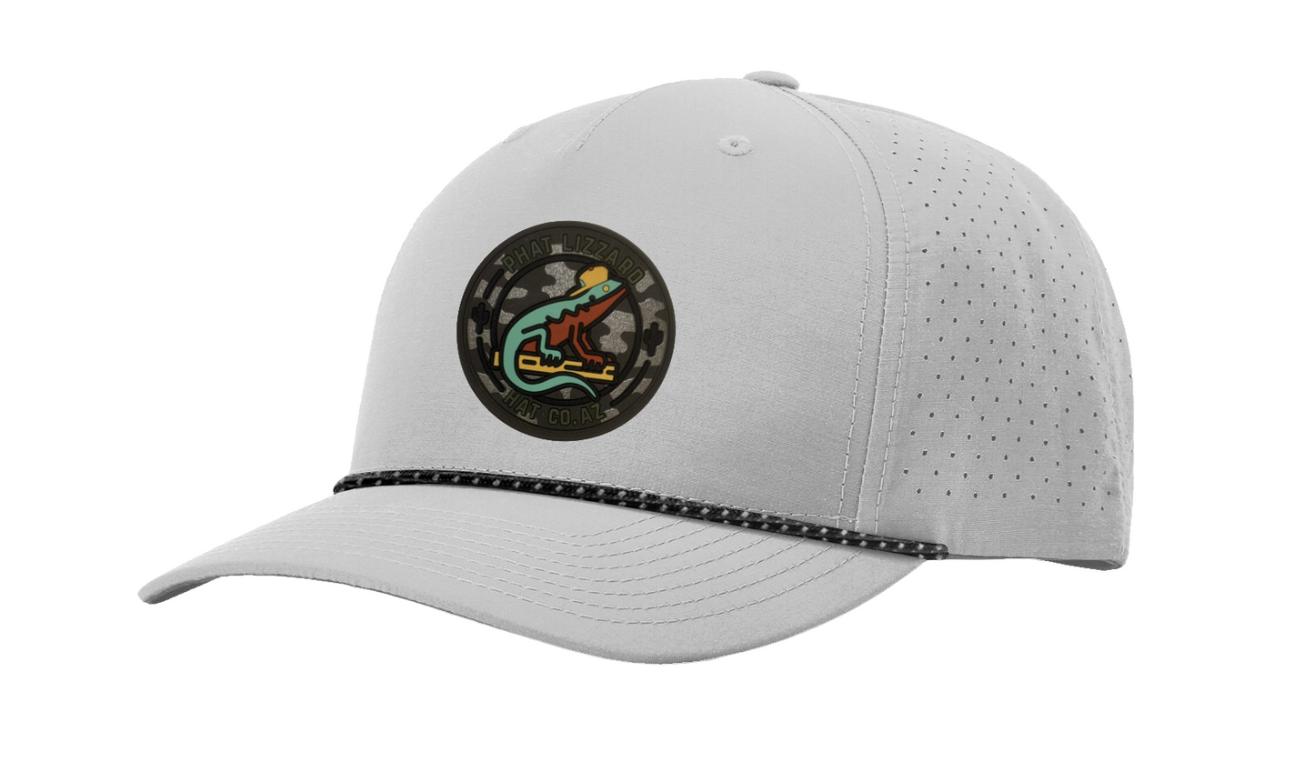 R355 Perforated Snapback - Silver - Desert Camo