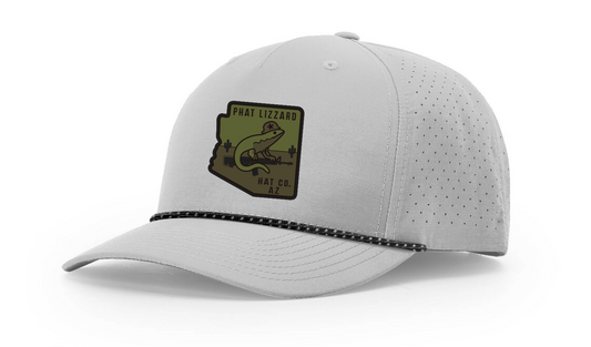 R355 Perforated Snapback - Silver - AZ Salute to Service