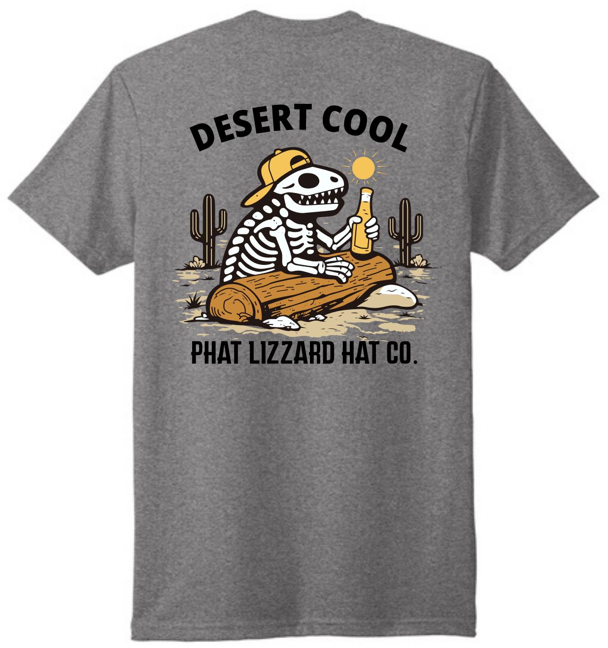 Desert Cool Tee - Heather Grey