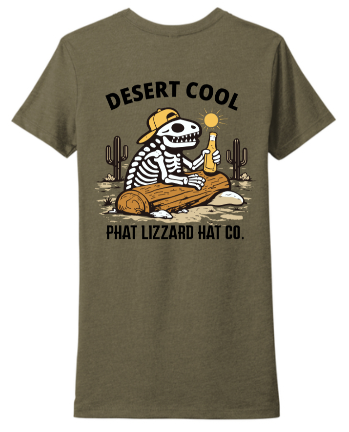 Ladies Desert Cool Tee - Military Heather Green