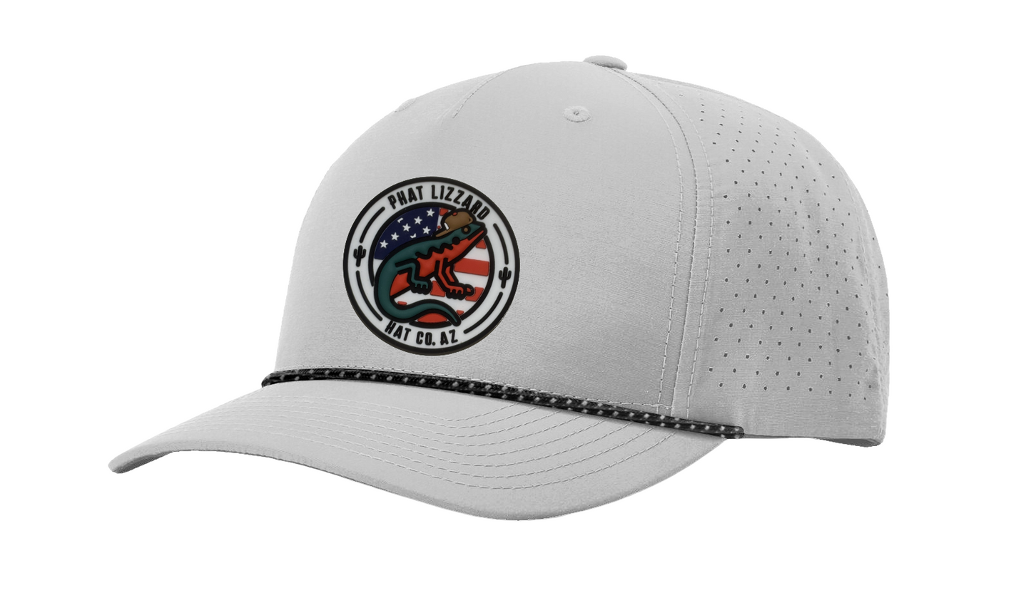 R355 Perforated Snapback - Silver - Desert Patriot