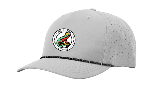 R355 Perforated Snapback - Silver - Full Logo