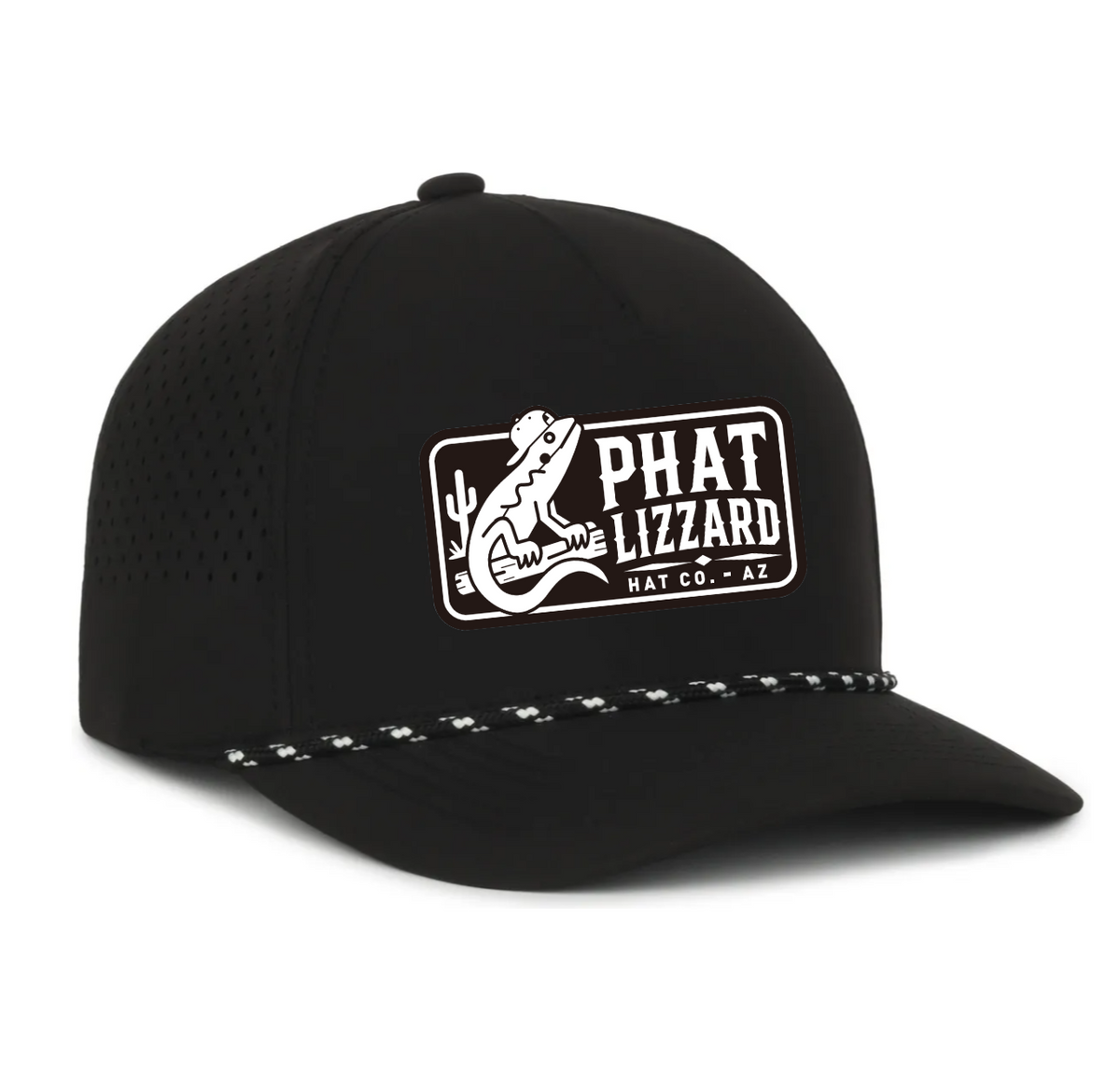 OC551pf Performance Snapback - Black/black/white -Retro