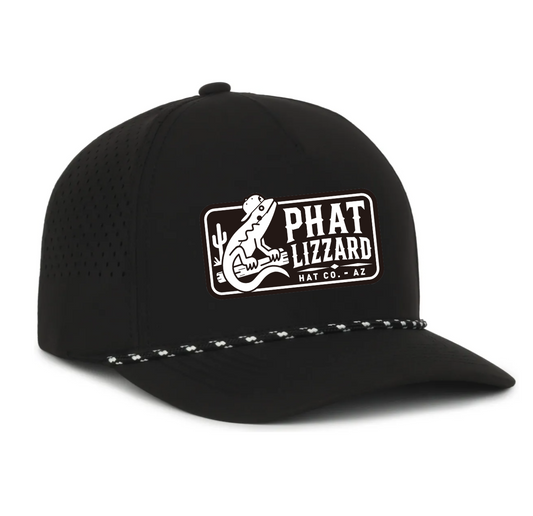OC551pf Performance Snapback - Black/black/white -Retro
