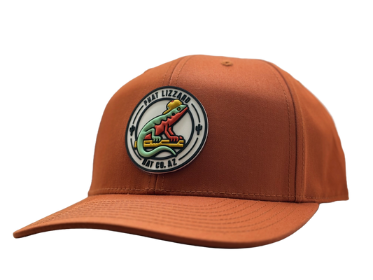 Solid Twill Trucker Hat - Dark Orange